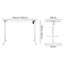 Motorised Standing Desk Frame Only Single Motor Height Adjustable Carousel 3