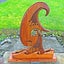Rimu sculpture "Te wharenga" (the curling, breaking wave) Carousel 3