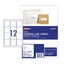 Avery Copier/Laser Label 100pk 5x72mm (12/sheet) Carousel 1
