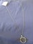 ** NEW** Marble Ring Pendant Necklace on Long 90cm Silver Chain Carousel 2