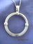 ** NEW** Marble Ring Pendant Necklace on Long 90cm Silver Chain Carousel 7