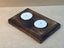 2 Candle Tealight Candle Holder - Rustic Blackened Pine - Handmade Carousel 2