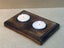2 Candle Tealight Candle Holder - Rustic Blackened Pine - Handmade Carousel 3