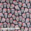 Quilting Patchwork Sewing Fabric Floral Candy Skulls 50x55cm FQ Carousel 2
