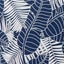 Quilting Patchwork Sewing Fabric Indigo Palm Leaf 50x55cm FQ Carousel 2