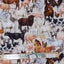 Patchwork Quilting Sewing Fabric Country Farm Allover 50x55cmFQ Carousel 2