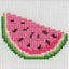 Beutron Mini Cross X Stitch Watermelon Kit for Beginner 7x7cm Carousel 1