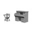WizKids Deep Cuts Unpainted Miniatures Desk & Chair Carousel 1