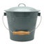 Falcon Vintage Style Enamel Kitchen Scraps Bucket Grey with Lid Carousel 1