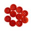 Buttons Plain red 15mm 10 pk Carousel 1