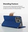 For iPhone 12 Pro Max Wallet Flip Denim Case Cover Carousel 3
