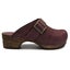 Sanita Big Buckle Danish Clogs in Aubergine (453062) Carousel 1