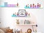 4Pcs Iridescent Wall Mounted Shelf Acrylic Nail Polish Organizer Display Rack Carousel 3