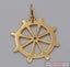 Ship Wheel Charm/Pendant in 22ct Yellow Gold Carousel 1