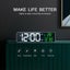 Large Screen Luminous LED USB Plug-in Digital Display Mirror Alarm Clock Carousel 3
