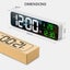 Large Screen Luminous LED USB Plug-in Digital Display Mirror Alarm Clock Carousel 7