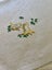 A superb UNUSED hand embroidered vintage white Irish linen Tea Towel #2 Carousel 1