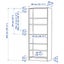 IKEA BILLY bookcase dark brown oak effect 80x28x202 cm Carousel 3