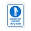 Durus Cough or Sneeze into Arm Wall Sign Carousel 3