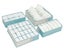 Set of 4Pcs Foldable Bra Storage Box Underwear Closet Organizer Kit Blue Carousel 1
