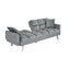 Jupiter Chiba Futon 3 Seater Sofa bed Velvet Charcoal. Carousel 4
