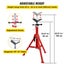 New V-Head Pipe Stand Folding Tripod 60-106cm Height 1/8"-12" Pipe 1125kg Carousel 4