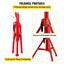 New V-Head Pipe Stand Folding Tripod 60-106cm Height 1/8"-12" Pipe 1125kg Carousel 5