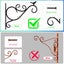 New 2Pcs Cast Iron Plant Hanger Brackets Wall Hanging Plants Hook Sale Sale Carousel 4