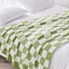 COMFEYA Cosy Checked Blanket 130x160CM - Green Carousel 3