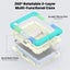 iPad Air 11 inch 6th Gen 2024 (M2) Hand Strap Stand Case-RainbowBlue Carousel 6