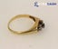 18ct Yellow Gold Blue Sapphire and Diamond Dress Ring with Papers Carousel 2