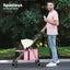 Pawz Large Pet Stroller Dog Cat Carrier Travel Pushchair Foldable Pram 4 Wheels Carousel 2