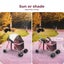 Pawz Large Pet Stroller Dog Cat Carrier Travel Pushchair Foldable Pram 4 Wheels Carousel 4