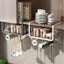 Spice Rack, Under Cabinet Divider Hanging Basket, Kitchen Orgnaizers Carousel 4
