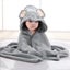 1pc Soft & Skin-Friendly Children's Cartoon Bath Towel & Blanket Carousel 6