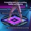 Foldable VR Mat for Meta Quest 3/Apple Vision Pro,Round Anti Fatiguet,Anti-slip Carousel 4