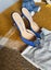 Authentic Brand New MANOLO BLAHNIK Satin Crystal Embellishments Mules Carousel 3