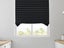 180x60cm Black Window Shades Pleated Blinds Light Blocking Pleated Shades Carousel 1