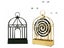 2X Birdcage Shape Hangable Mosquito Repellent Coil Holder Outdoor Home Decor Carousel 1
