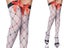 Black and Red Cross Grid White Socks stockings Carousel 1