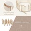 Baby Playpen Baby Gate Baby Foldable Wooden Play Fence with Locking Gate Carousel 5