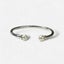 NZ Made Sterling Silver Flexi - Twist Slave Bangle with Genuine Cultured Pearls Carousel 1