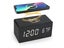 Digital Alarm Clock Wooden Temperature LED Clock with Wireless Charger Black Carousel 3