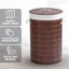 Sherwood Round Folding Bamboo Laundry Basket Hamper & Lid D38xH60cm Carousel 2