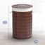 Sherwood Round Folding Bamboo Laundry Basket Hamper & Lid D38xH60cm Carousel 4