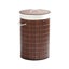 Sherwood Round Folding Bamboo Laundry Basket Hamper & Lid D38xH60cm Carousel 5