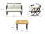 Compton Indoor- Covered Outdoor Sofa Set with Coffee Table, Cream Carousel 3