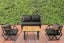 Compton Dark Grey Indoor- Covered Outdoor Sofa Set with Coffee Table Carousel 9