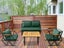 Compton Indoor- Covered Outdoor Sofa Set with Coffee Table, Green Carousel 2