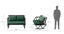 Compton Indoor- Covered Outdoor Sofa Set with Coffee Table, Green Carousel 4